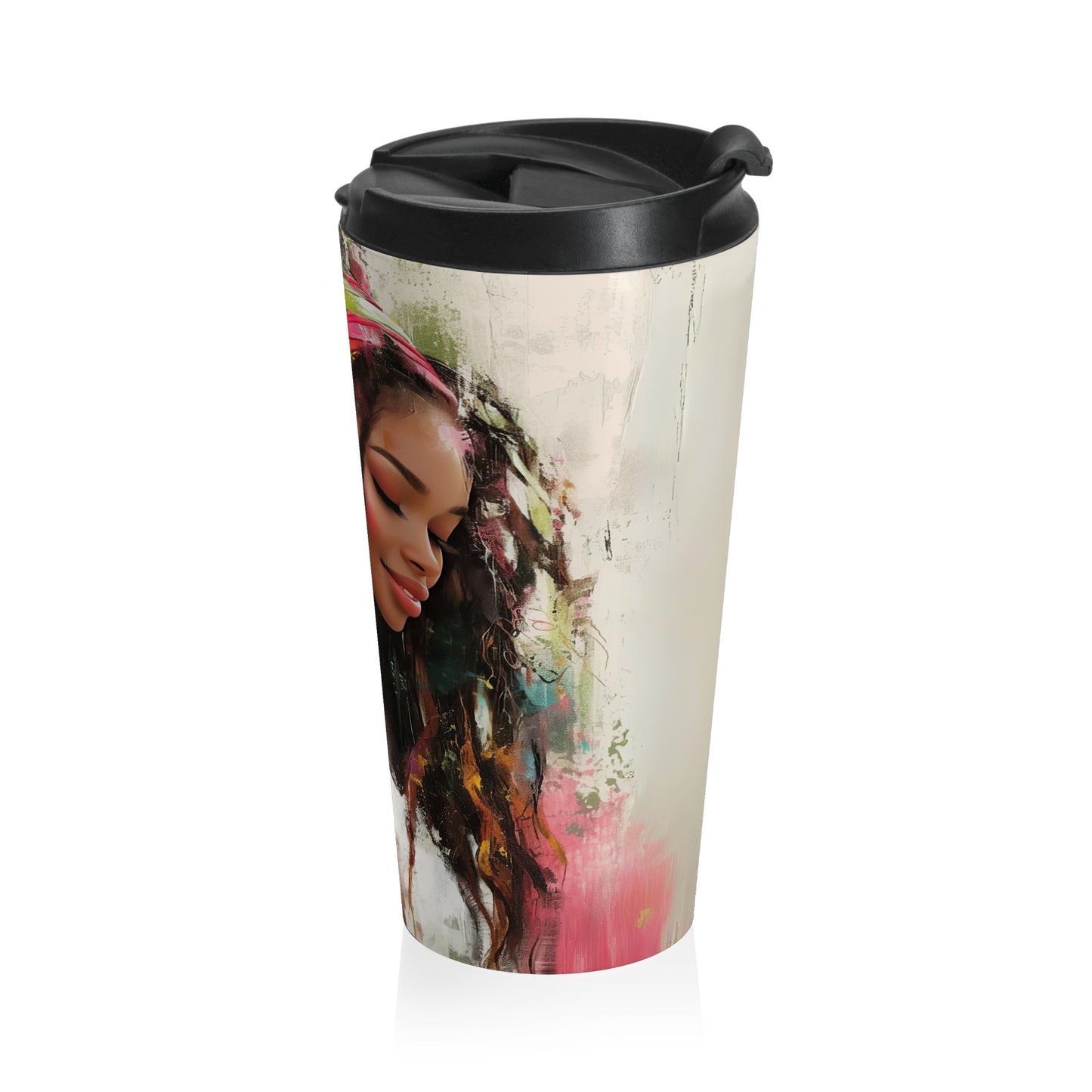 Serene Beauty Stainless Steel Travel Mug
