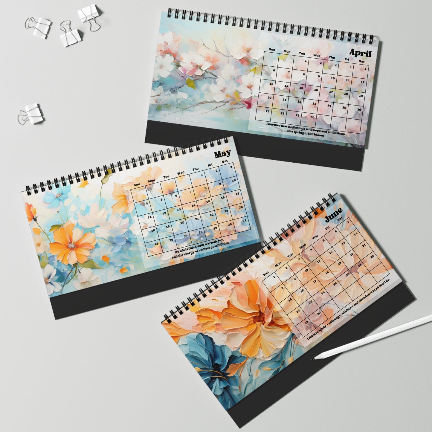 2026 Spa Day Bliss Desktop Calendar