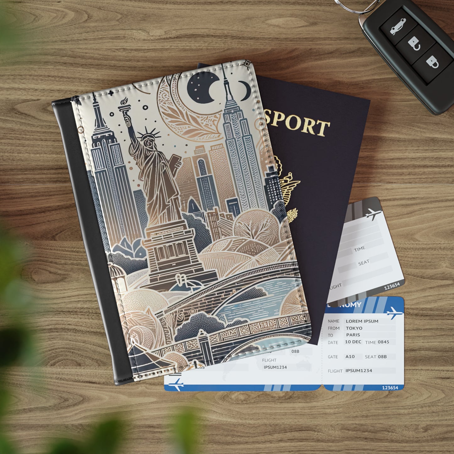 Abstract NYC Passport Cover