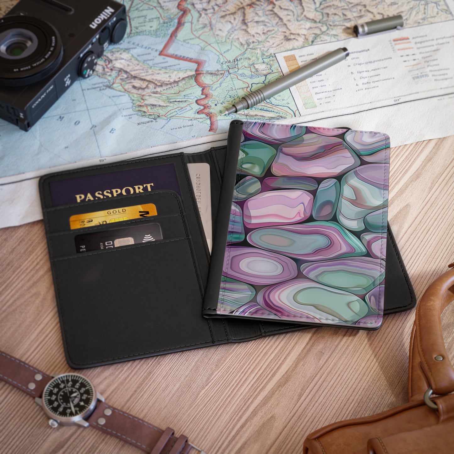Pebbles Passport Cover