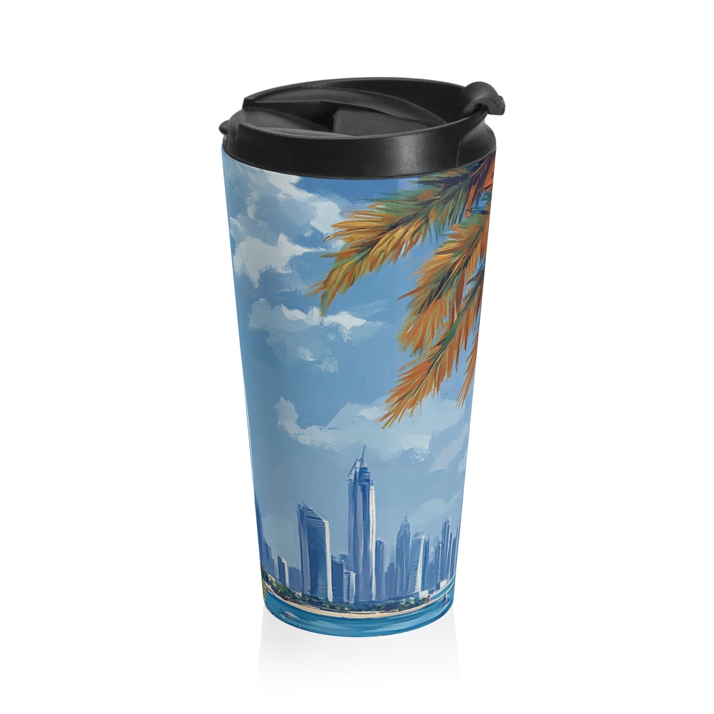 WhereToNext-Dubai Stainless Steel Travel Mug