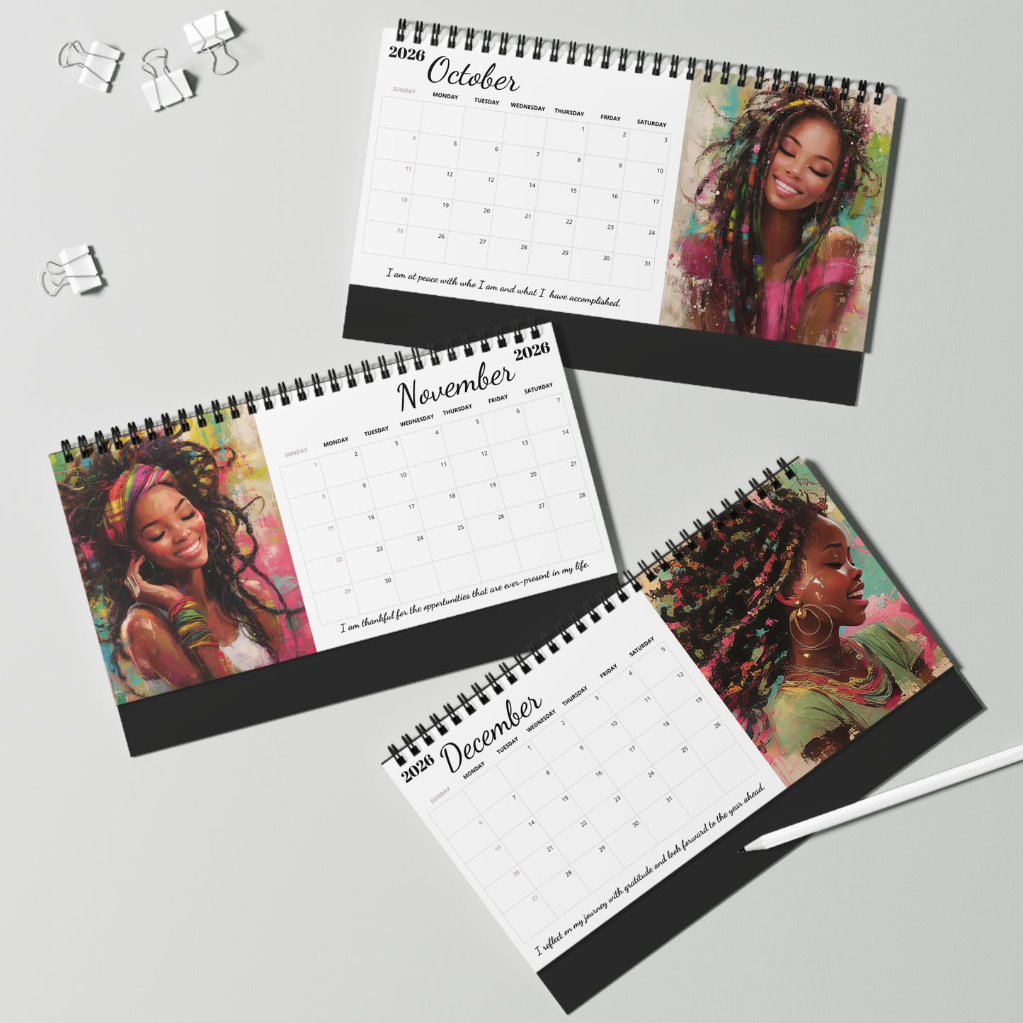 Pretty Girls 2026 Desktop Calendar