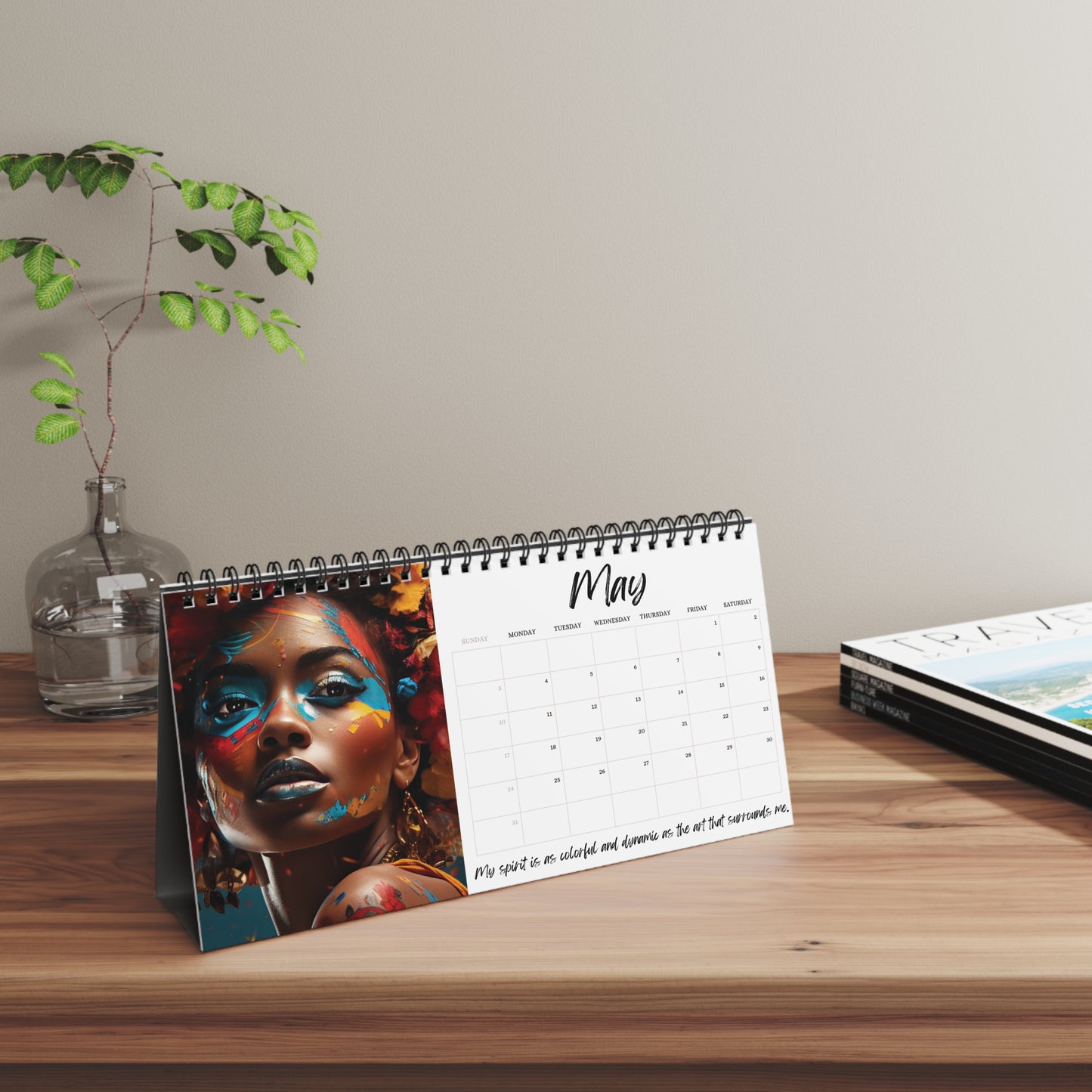 Colors of Her 2026 Desktop Calendar