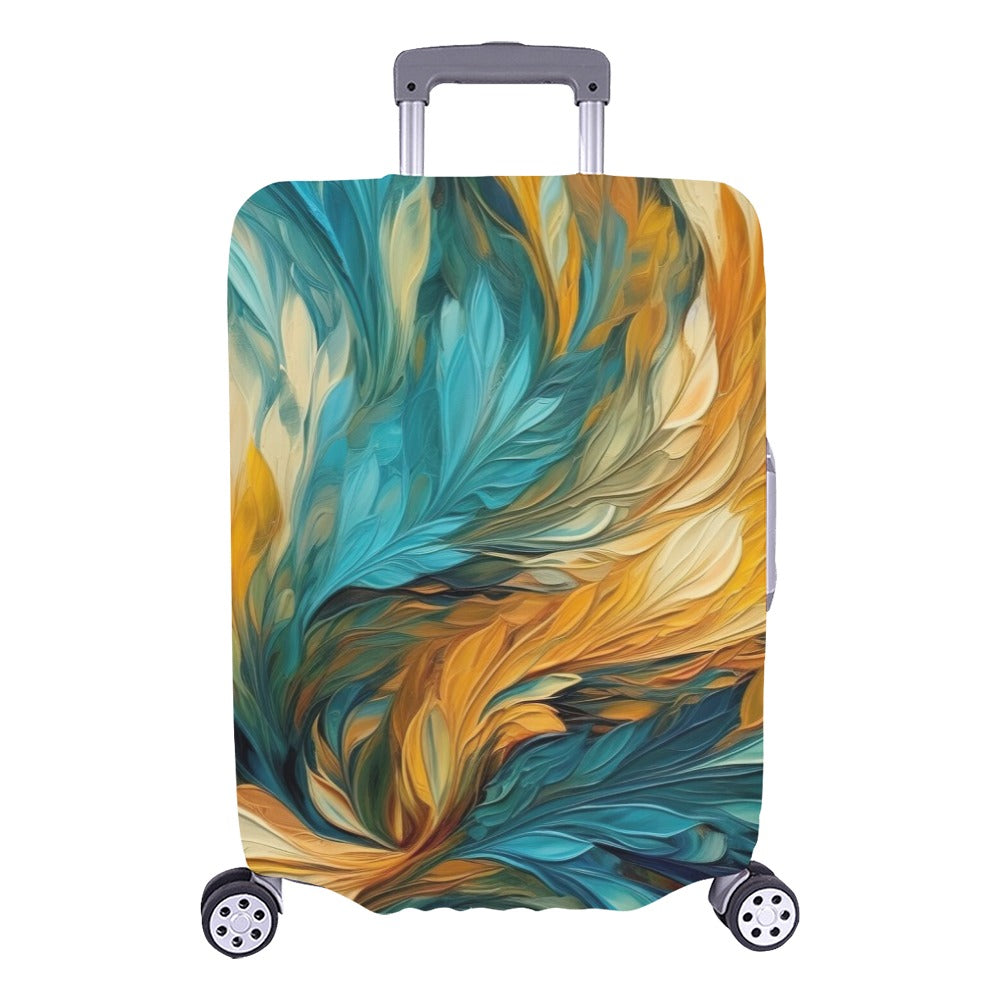 Feather Light (teal) Luggage Cover