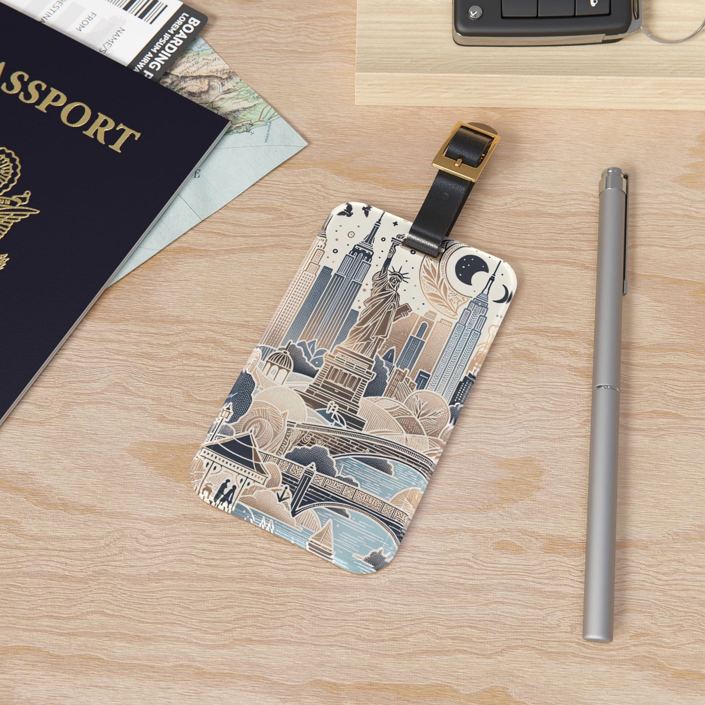 Abstract NYC Luggage Tag