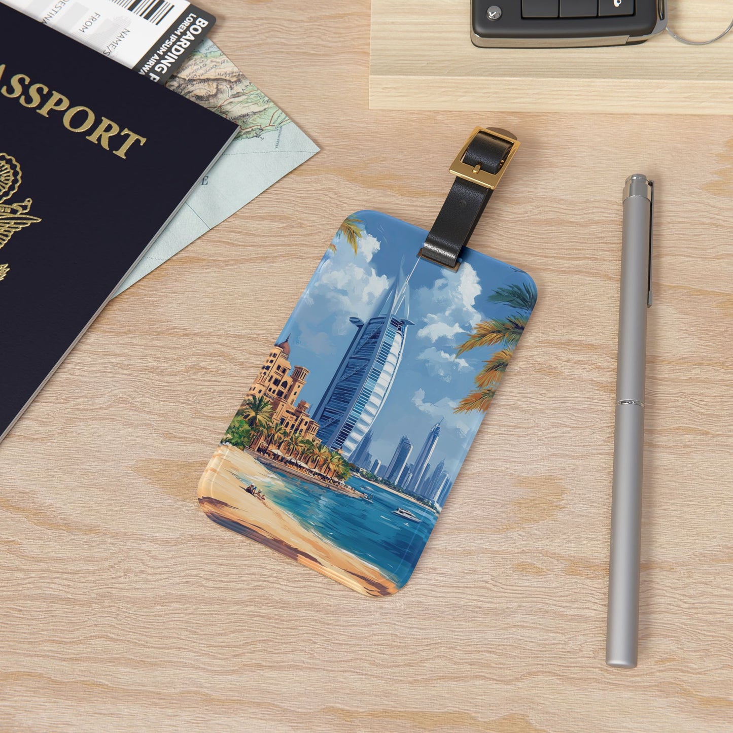 Where To Next-Dubai Luggage Tag