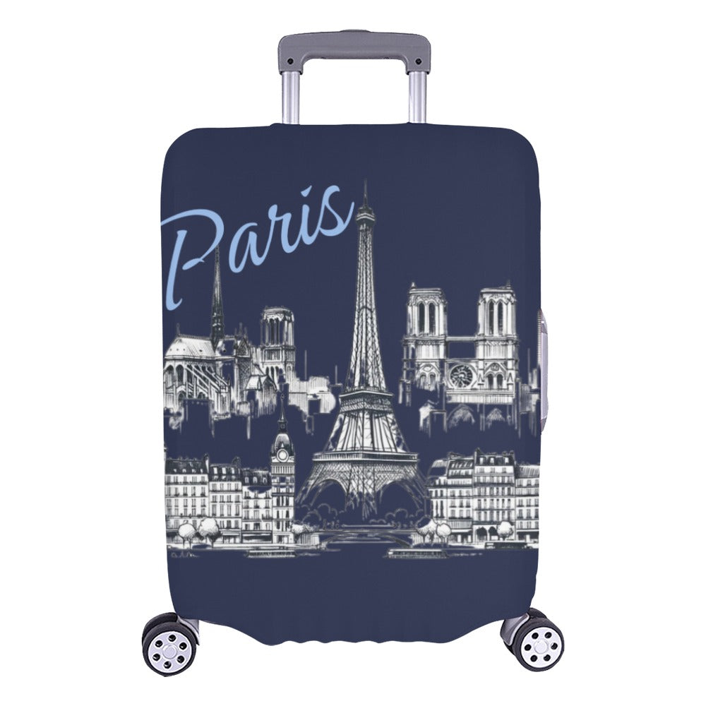 Iconic Paris Luggage Cover