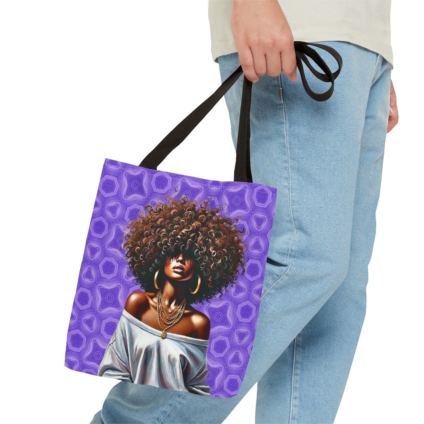 Unshakable - Purple Majesty Large Tote Bag