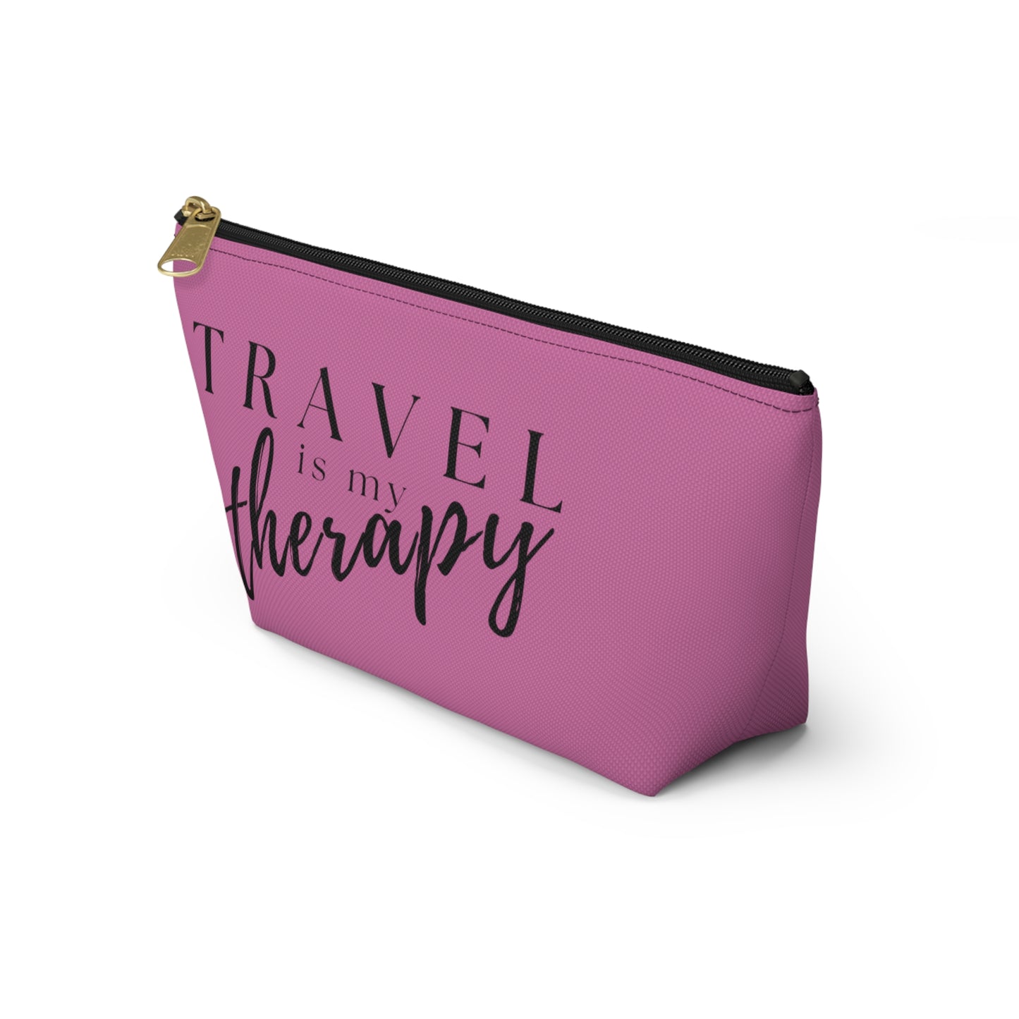 Travel Is My Therapy (pnk) Accessory Pouch