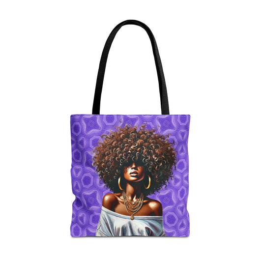 Unshakable - Purple Majesty Large Tote Bag