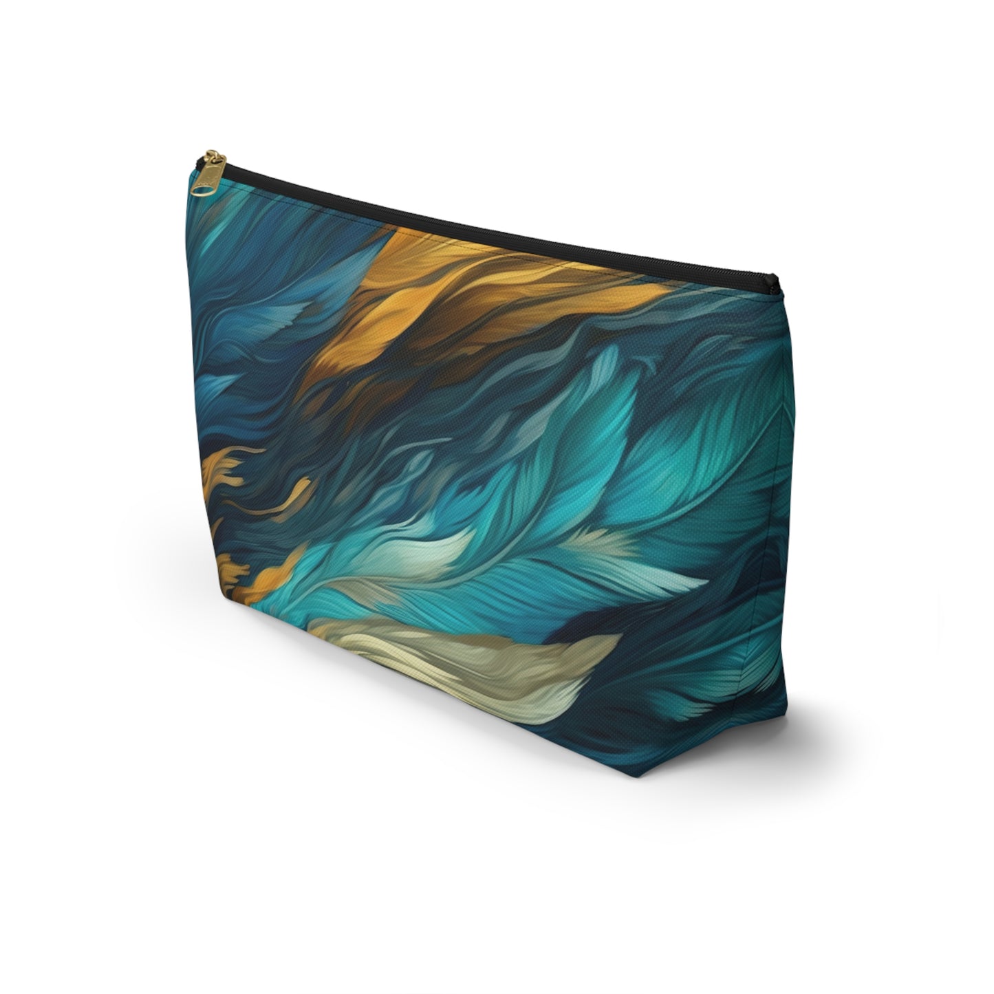 Feather Light (teal) Accessory Pouch