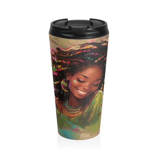 Radiant Beauty Stainless Steel Travel Mug