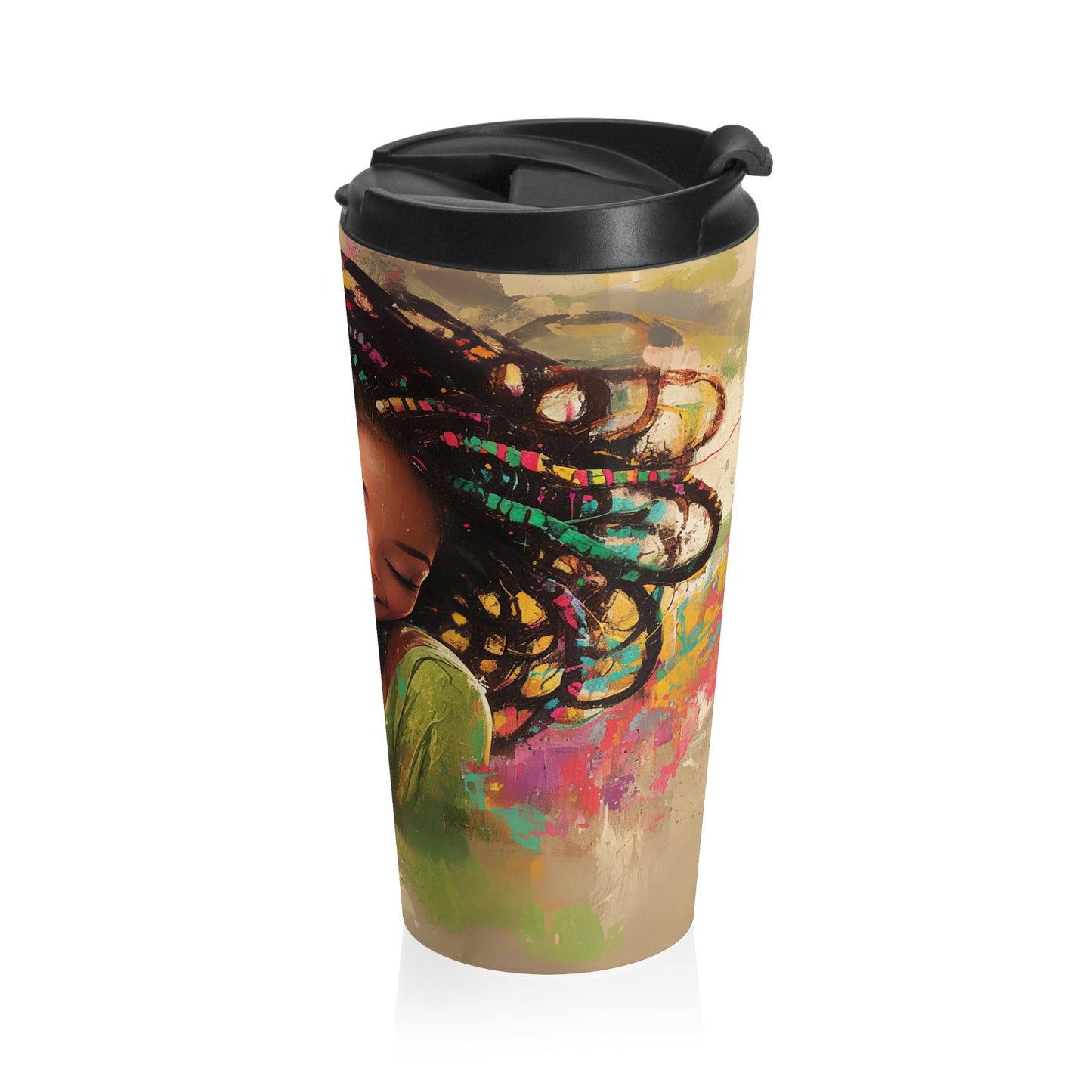 Radiant Beauty Stainless Steel Travel Mug