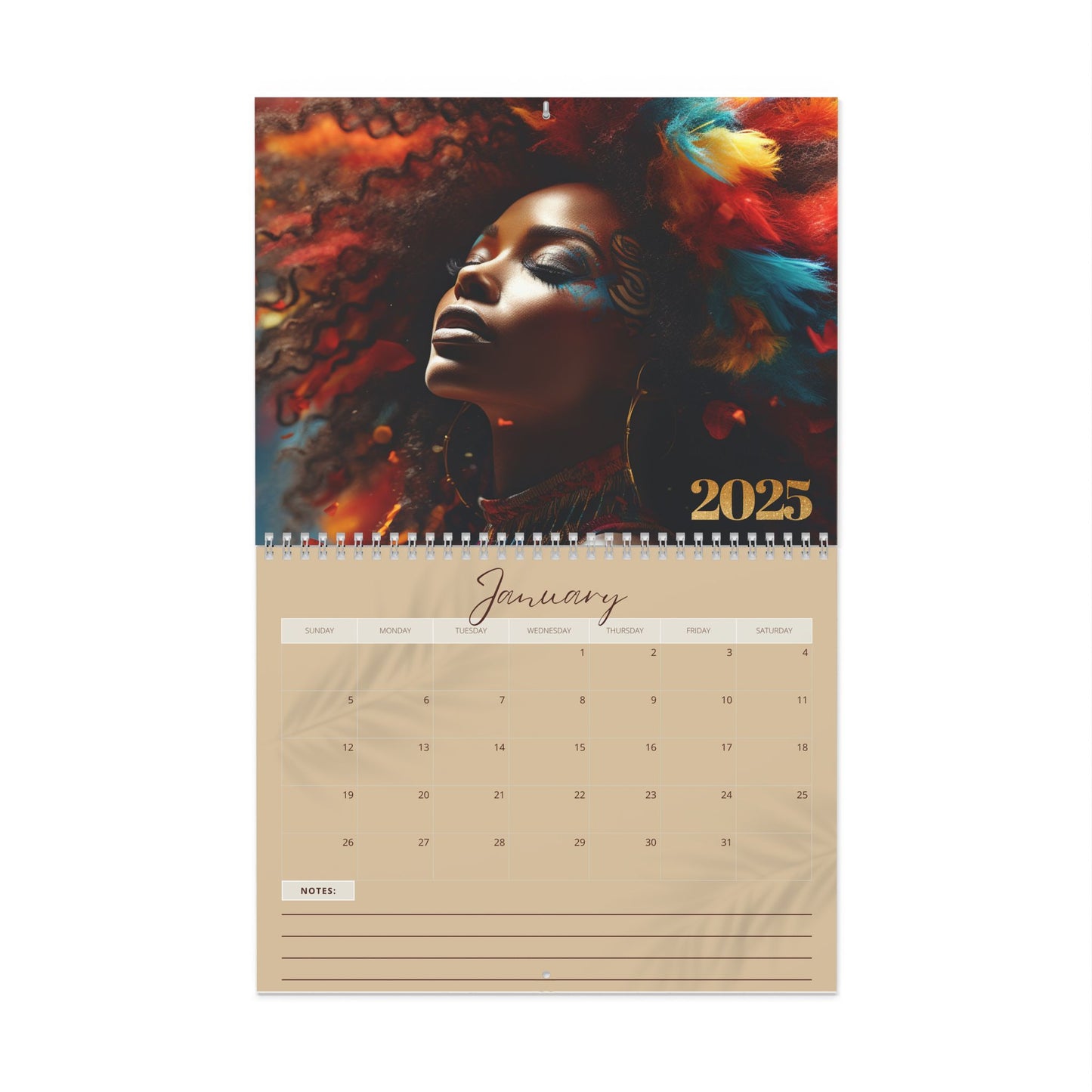 2025 Colors Of Her Wall Calendar