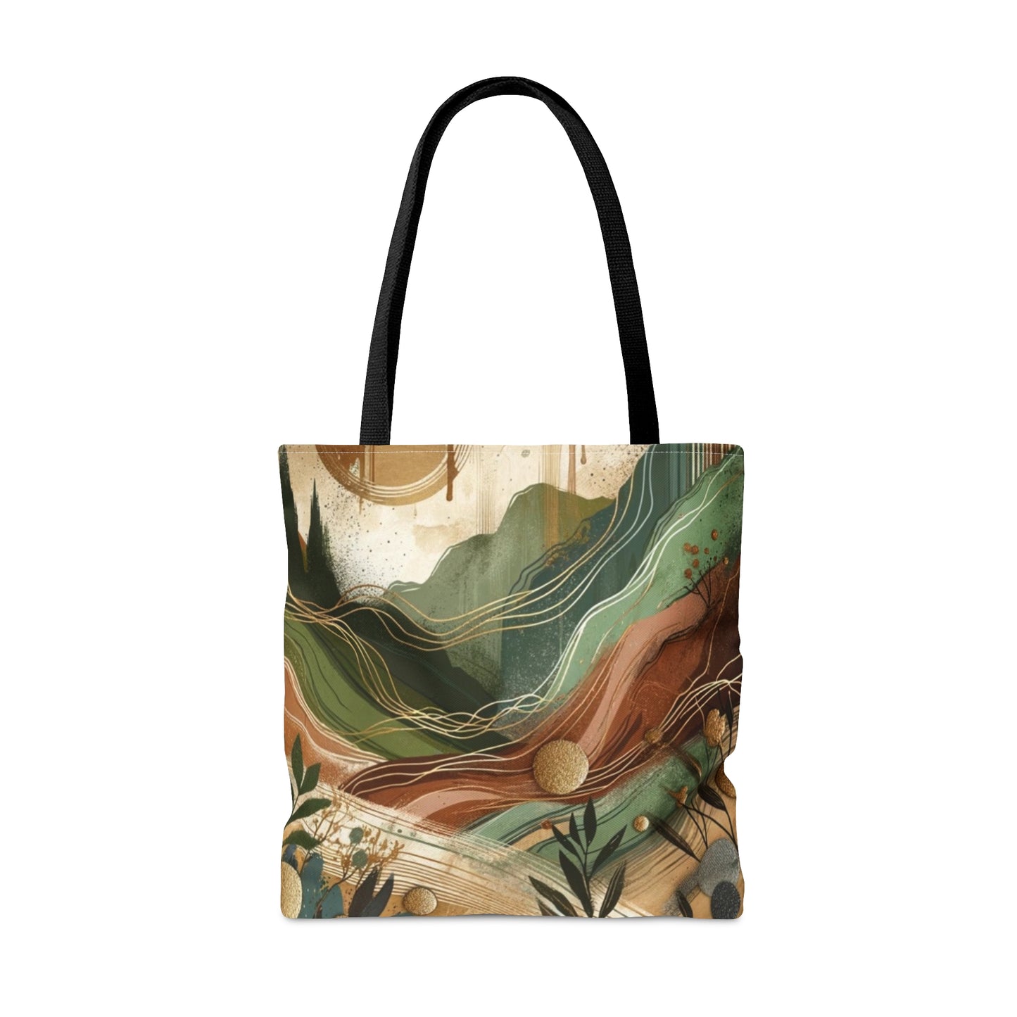 Mountain Peaks Large Tote Bag