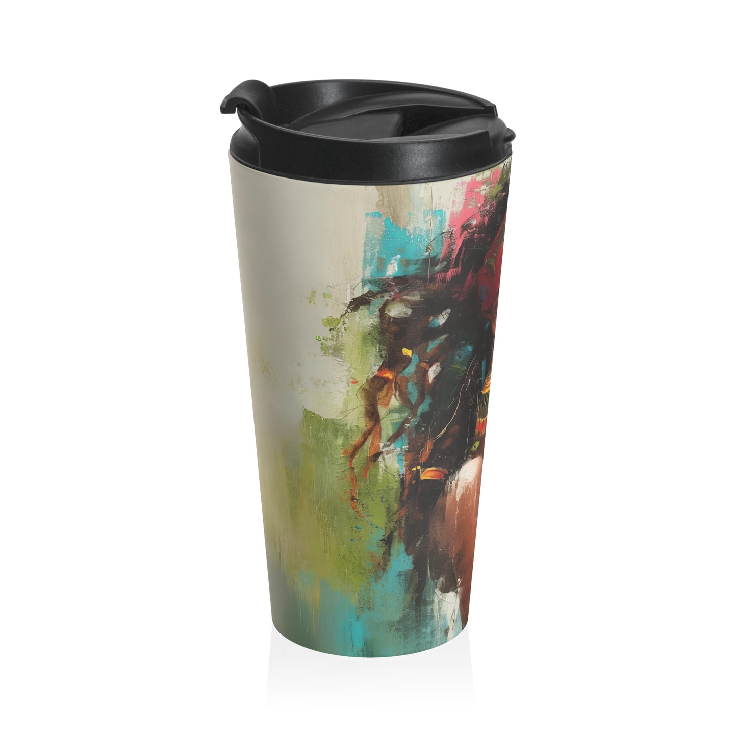 Serene Beauty Stainless Steel Travel Mug