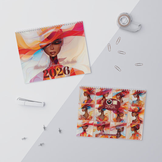 2026 Abstract Elegance Affirmation Wall Calendar