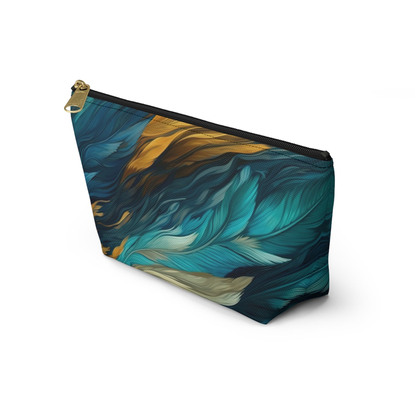 Feather Light (teal) Accessory Pouch