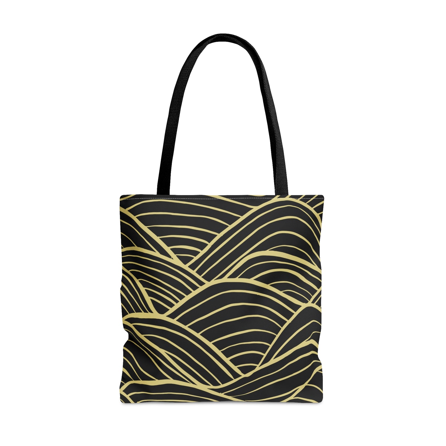 Gold Waves Large Tote Bag