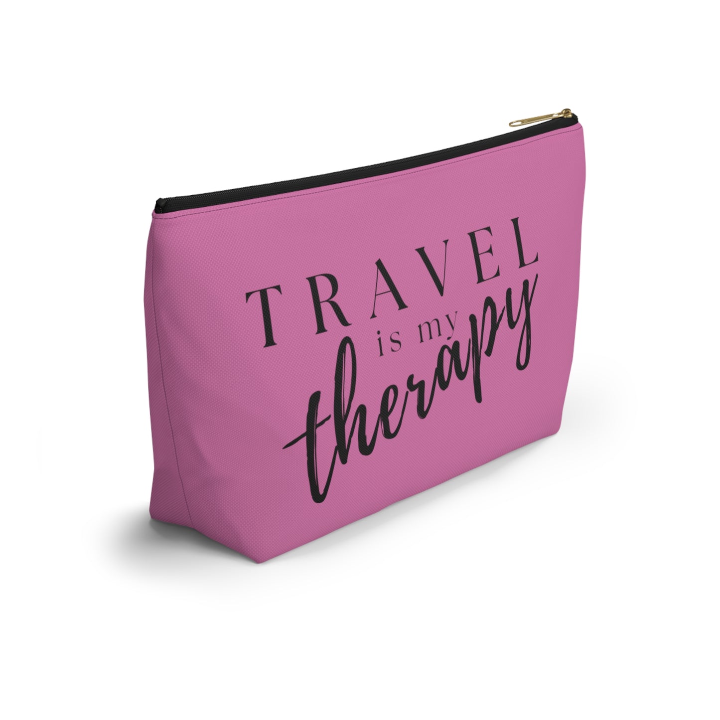 Travel Is My Therapy (pnk) Accessory Pouch