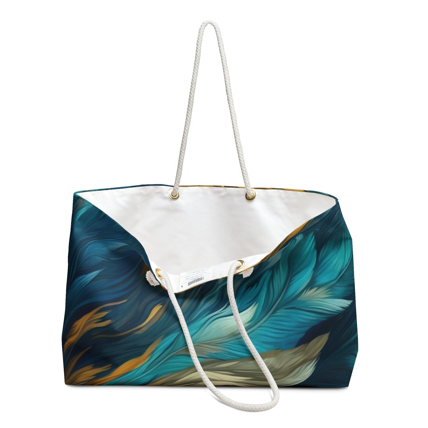 Feather Light (Teal Accent) Weekender Bag