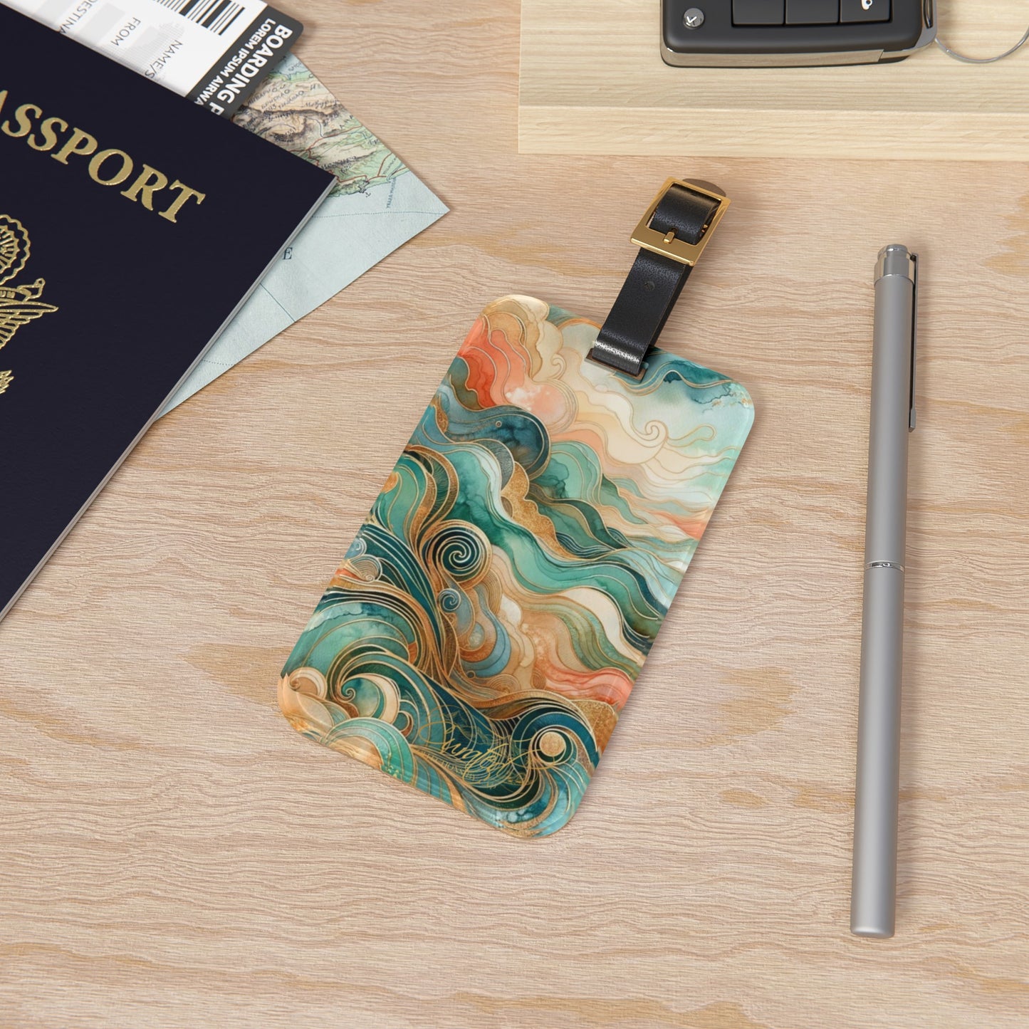 Cloud 9 Wanderlust Luggage Tag