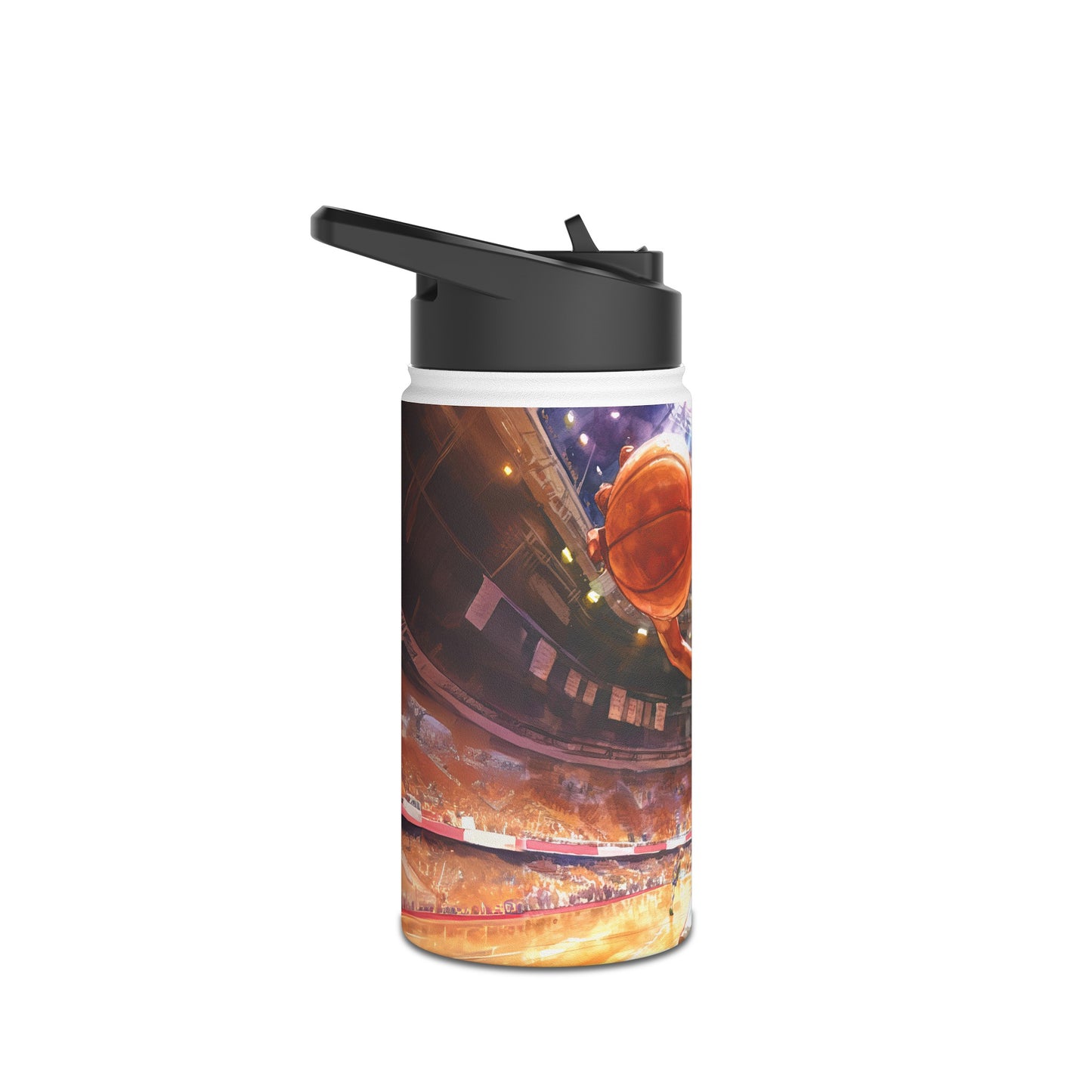 Basketball Player Stainless Steel Water Bottle, Standard Lid