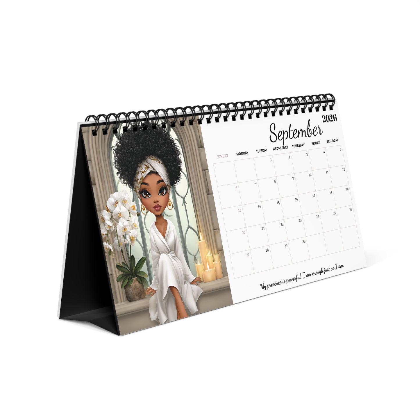 2026 Spa Day Bliss Desktop Calendar