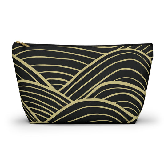 Gold Waves Accessory Pouch