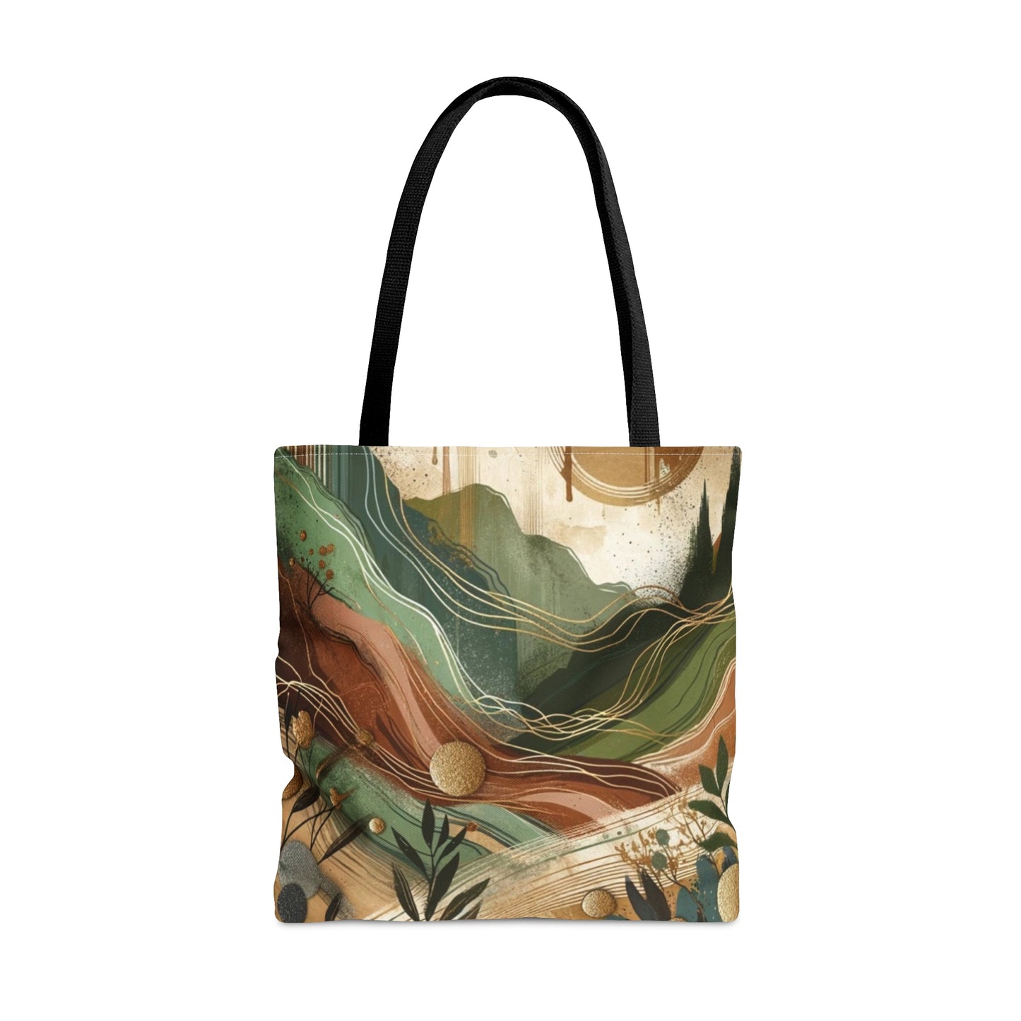 Mountain Peaks Large Tote Bag