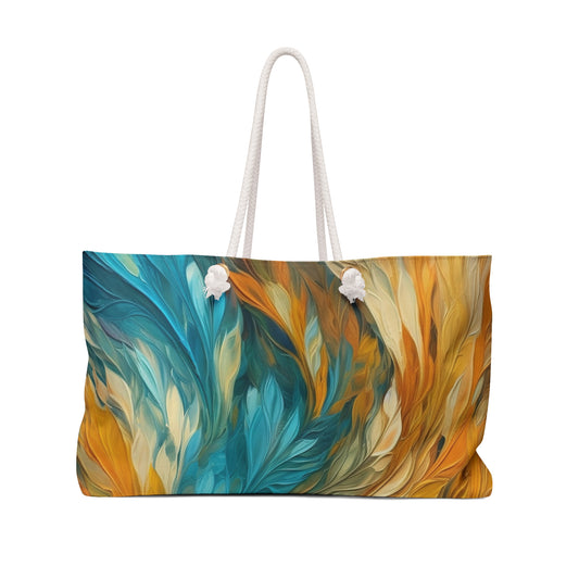 Feather Light (Golden Accent) Weekender Bag