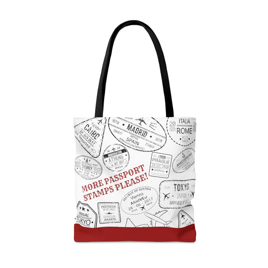 More Passport Stamps Large Tote Bag