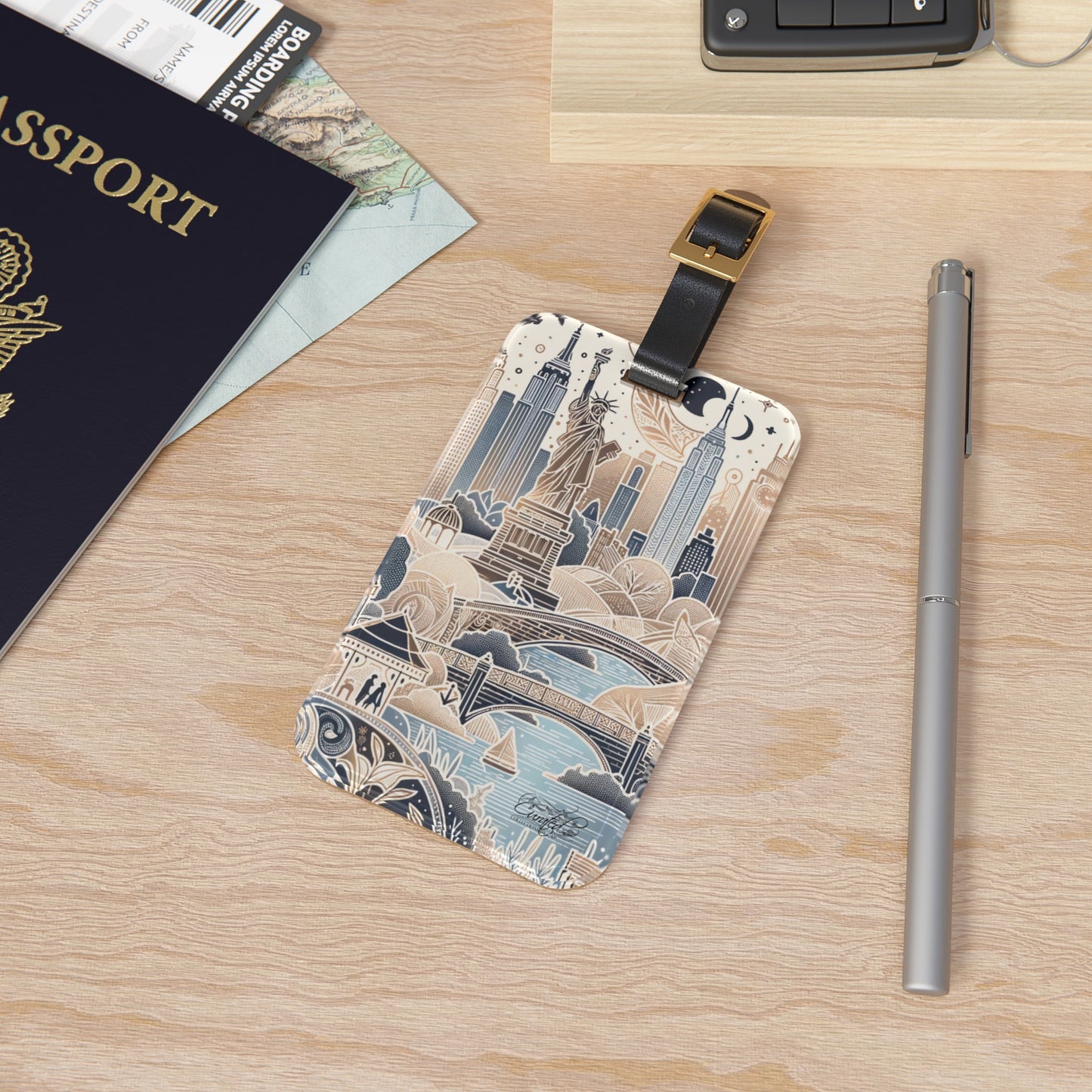 Abstract NYC Luggage Tag