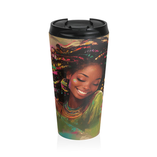 Radiant Beauty Stainless Steel Travel Mug