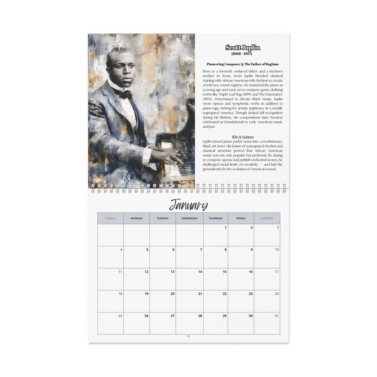 2026 Our Legacy, Our Story v3: The Evolution of Rhythm & Resistance (Wall Calendar)