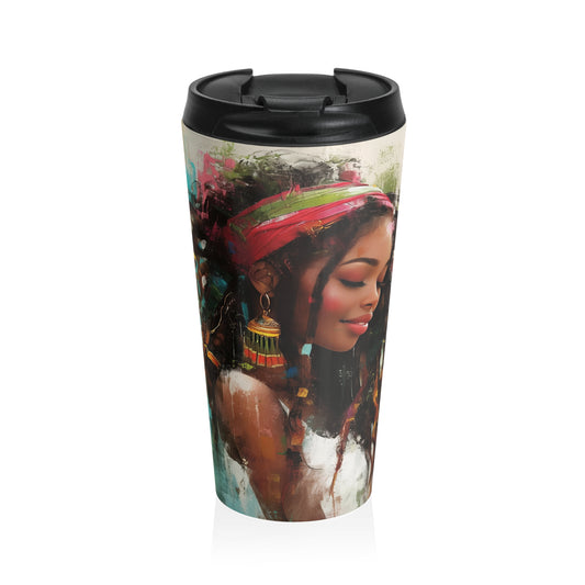 Serene Beauty Stainless Steel Travel Mug