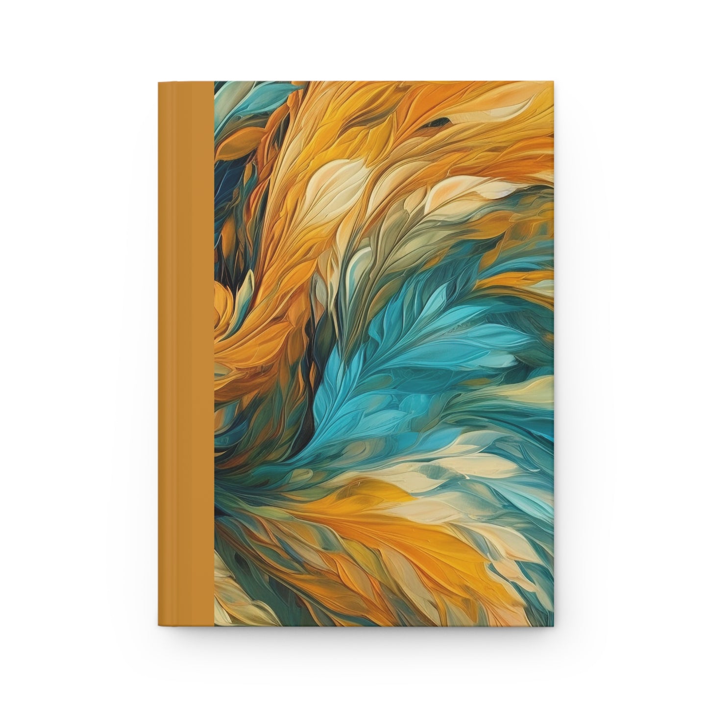 Feather Light Hardcover Journal (Golden Accent)