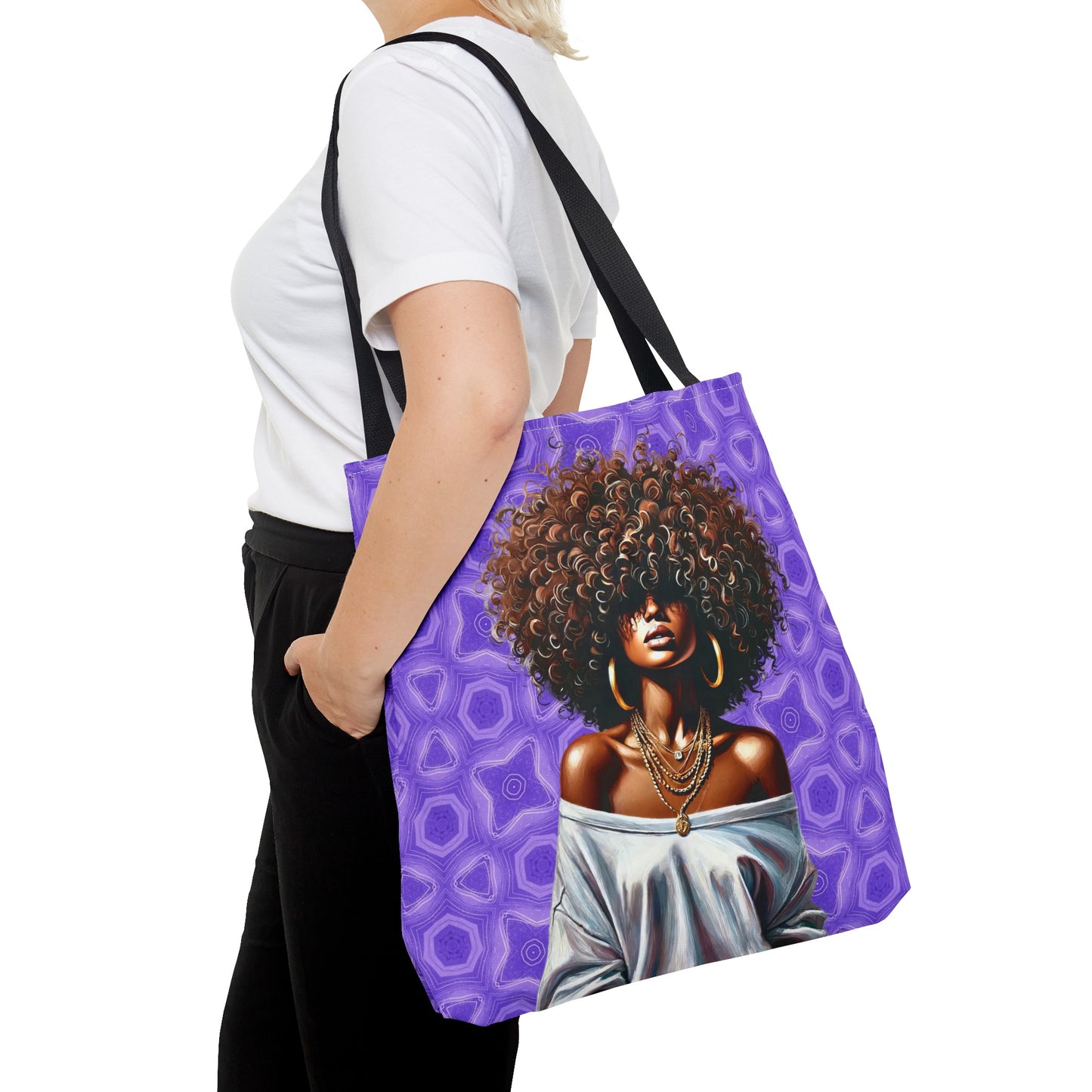 Unshakable - Purple Majesty Large Tote Bag