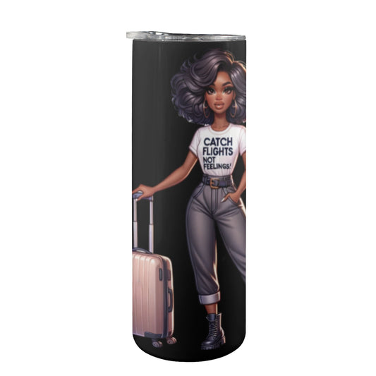 Catch Flights – 20oz Tall Skinny Stainless Steel Tumbler with Lid & Straw