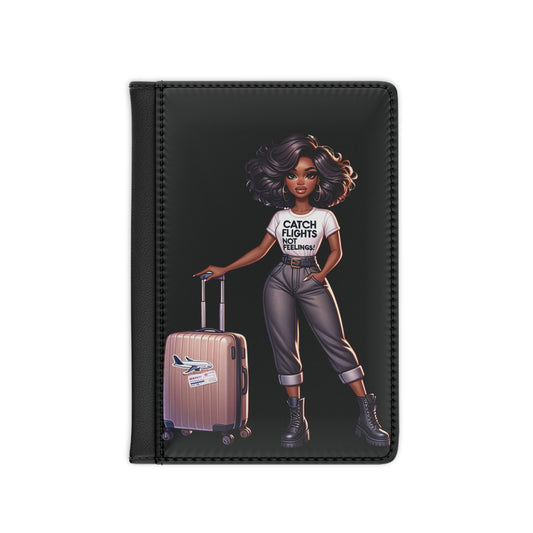 Catch Flights (blk) Passport Cover