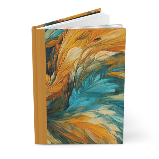 Feather Light Hardcover Journal (Golden Accent)