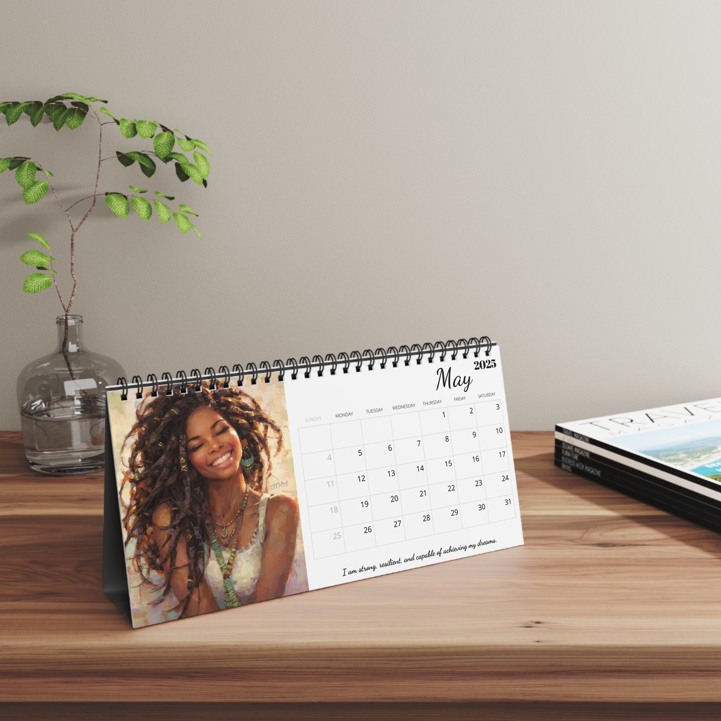 2025 Pretty Girls Desktop Calendar