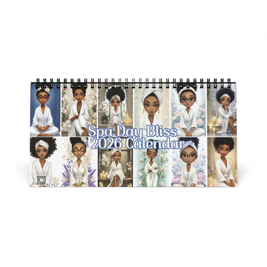 2026 Spa Day Bliss Desktop Calendar