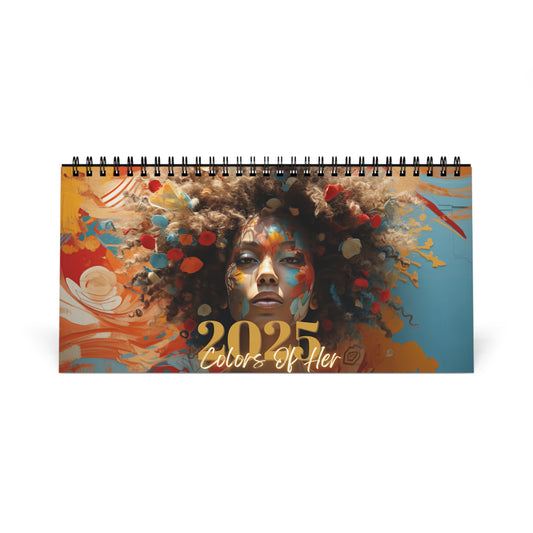 2025 Colors of Her Desktop Calendar