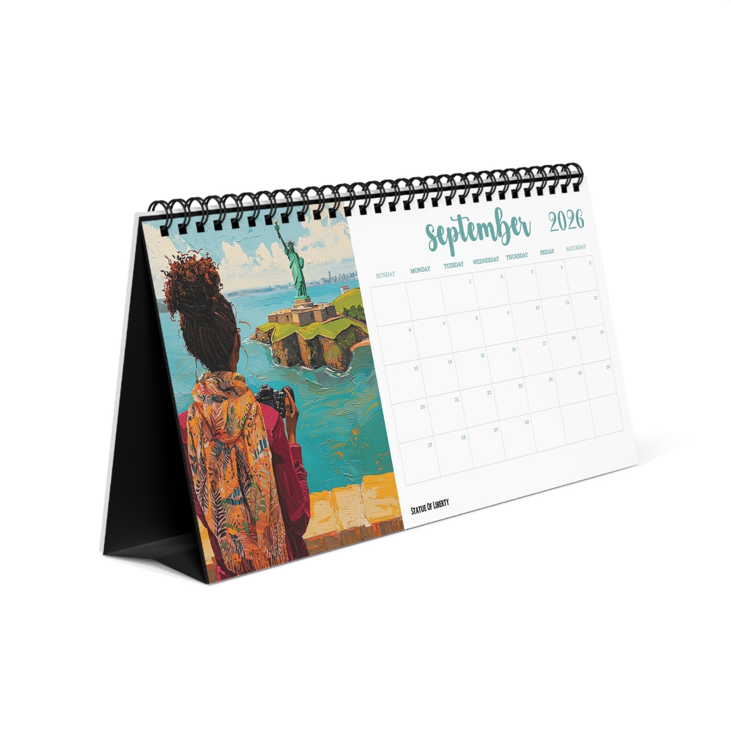 2026 US TravelScapes Desktop Calendar