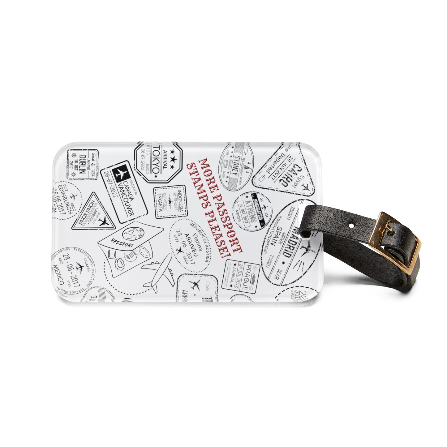 More Passport Stamps Luggage Tag