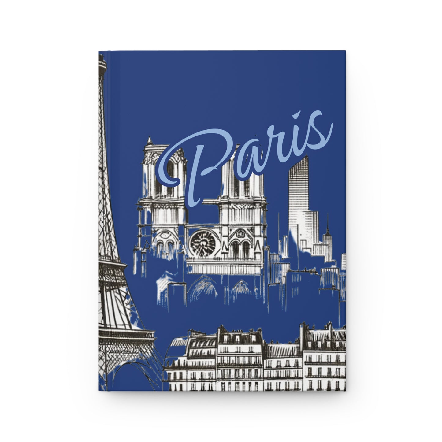 Paris (blue) Hardcover Journal