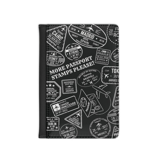More Stamps (b/w) Passport Cover