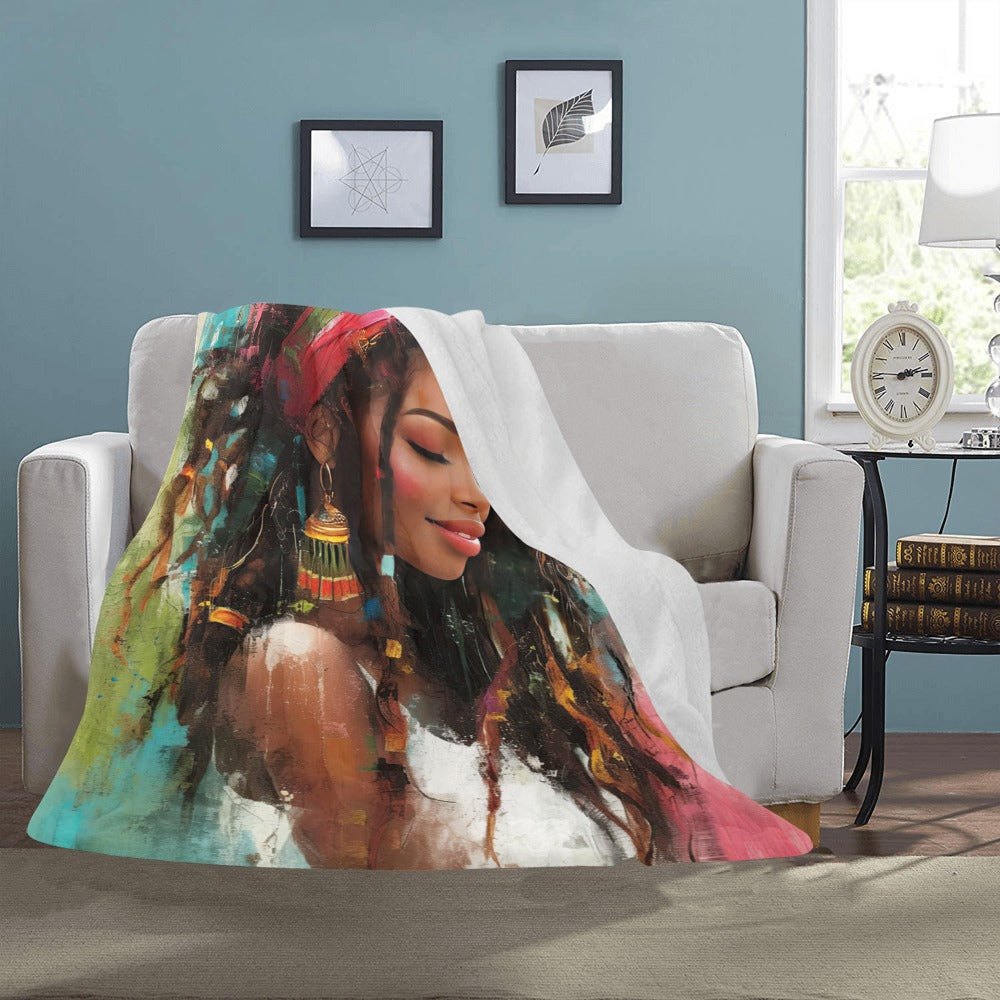 Serene Beauty Ultra-Soft Micro Fleece Blanket 50"x60"
