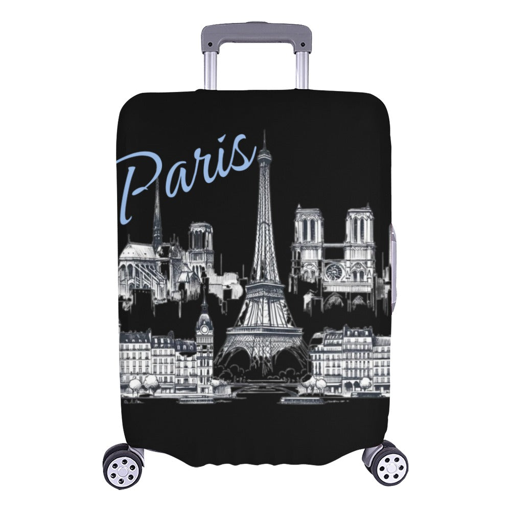 Iconic Paris Luggage Cover